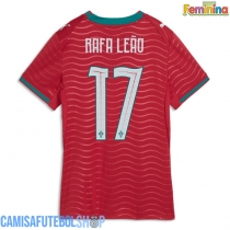 Camisa de time de futebol Portugal Rafael Leao #17 Replicas 1º Equipamento Feminina Mundo 2026 Manga Curta
